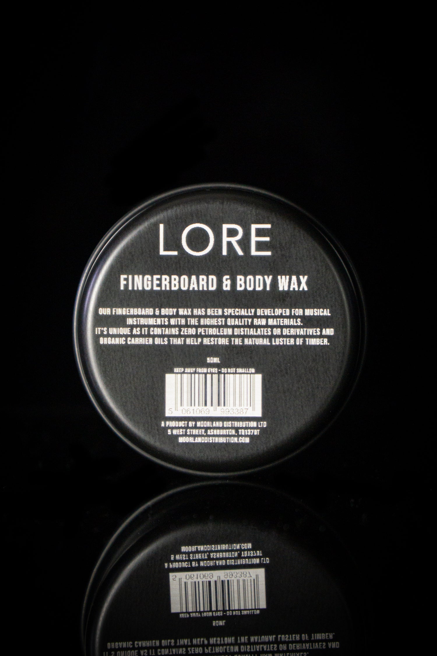 LORE Fingerboard and Body Wax 50ml – conditions and protects guitar wood naturally