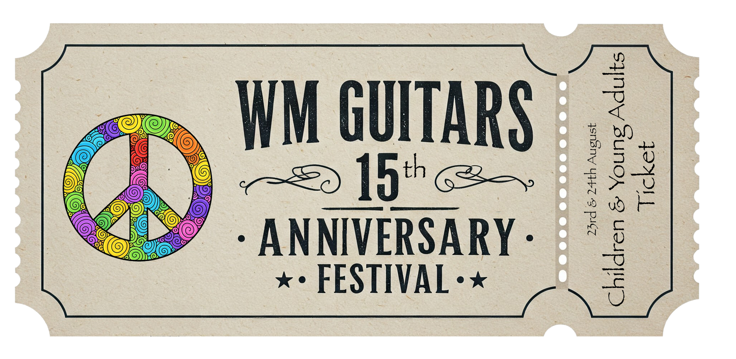 WM Guitars 15th Year Anniversary Festival - Children & Young Adults (Weekend Pass)