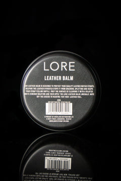 LORE Leather Balm 50ml – nourishes and protects guitar leather accessories