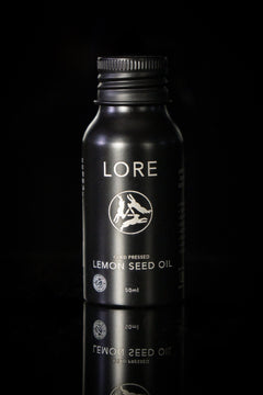 LORE Cold Pressed Lemon Seed Fingerboard Oil 50ml – petroleum-free guitar care by Moorland Distribution
